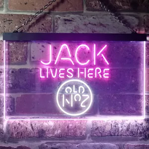 Jack Daniel's Jack Lives Here Neon-Like LED Sign