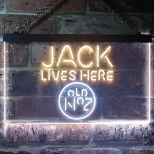 Jack Daniel's Jack Lives Here Neon-Like LED Sign