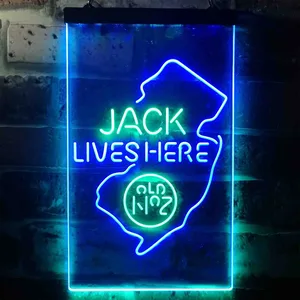 Jack Daniel's Jack Lives Here - New Jersey Neon-Like LED Sign
