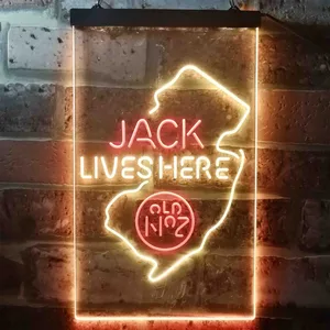 Jack Daniel's Jack Lives Here - New Jersey Neon-Like LED Sign