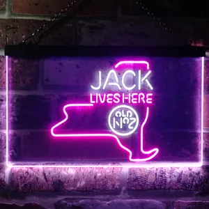 Jack Daniel's Jack Lives Here - New York Neon-Like LED Sign
