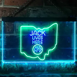 Jack Daniel's Jack Lives Here - Ohio Neon-Like LED Sign