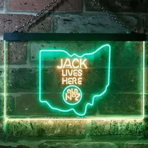 Jack Daniel's Jack Lives Here - Ohio Neon-Like LED Sign