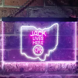 Jack Daniel's Jack Lives Here - Ohio Neon-Like LED Sign