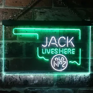 Jack Daniel's Jack Lives Here - Oklahoma Neon-Like LED Sign