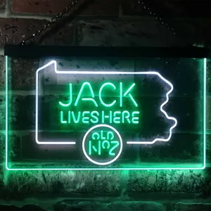 Jack Daniel's Jack Lives Here - Pennsylvania Neon-Like LED Sign