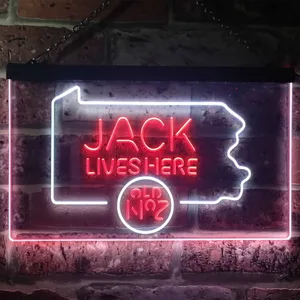 Jack Daniel's Jack Lives Here - Pennsylvania Neon-Like LED Sign