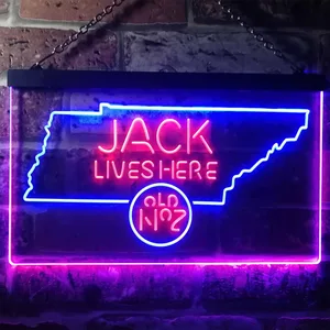 Jack Daniel's Jack Lives Here - Tennessee Neon-Like LED Sign