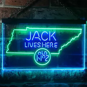 Jack Daniel's Jack Lives Here - Tennessee Neon-Like LED Sign
