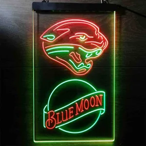 Jacksonville Jaguars Blue Moon Neon-Like LED Sign
