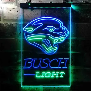 Jacksonville Jaguars Busch Light Neon-Like LED Sign