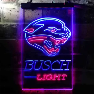 Jacksonville Jaguars Busch Light Neon-Like LED Sign