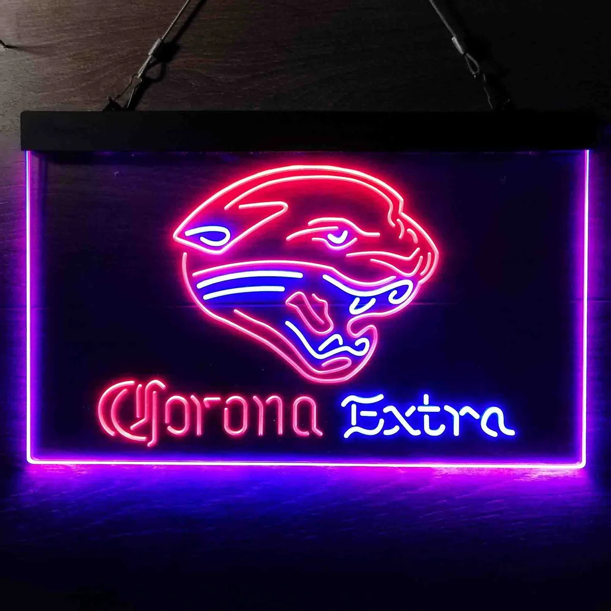 Jacksonville Jaguars Corona Extra Neon-Like LED Sign