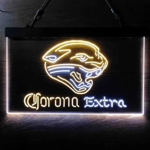 Jacksonville Jaguars Corona Extra Neon-Like LED Sign