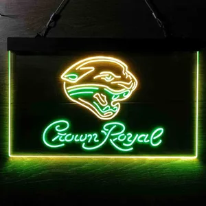 Jacksonville Jaguars Crown Royal Neon-Like LED Sign
