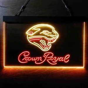 Jacksonville Jaguars Crown Royal Neon-Like LED Sign