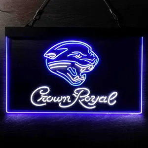 Jacksonville Jaguars Crown Royal Neon-Like LED Sign