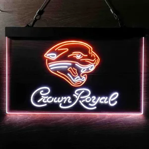 Jacksonville Jaguars Crown Royal Neon-Like LED Sign