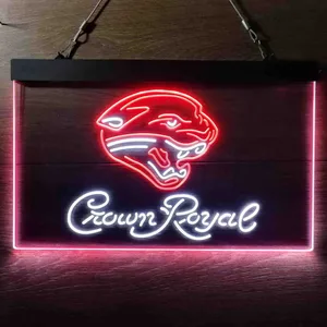 Jacksonville Jaguars Crown Royal Neon-Like LED Sign
