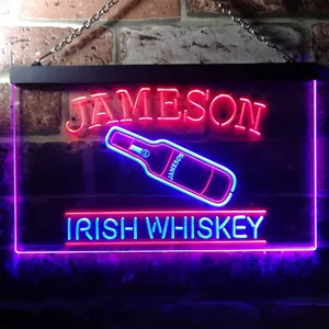 Jameson Irish Whiskey - Bottle Neon-Like LED Sign