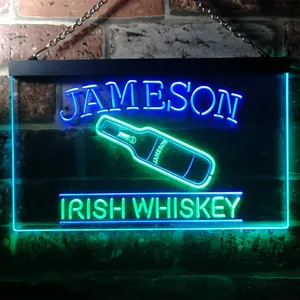 Jameson Irish Whiskey - Bottle Neon-Like LED Sign