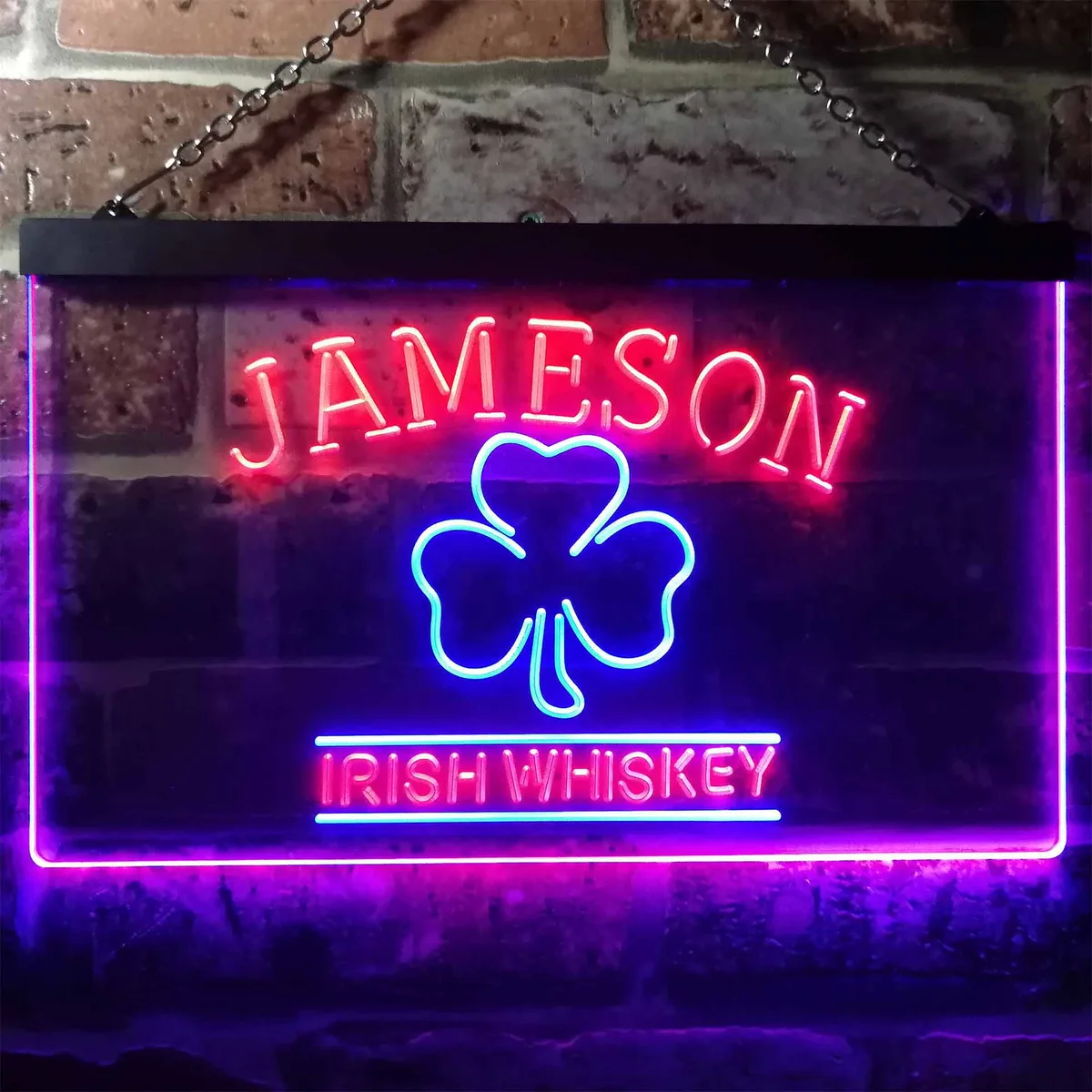 Jameson Irish Whiskey Leaf 1 Neon-Like LED Sign