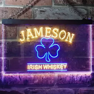 Jameson Irish Whiskey Leaf 1 Neon-Like LED Sign