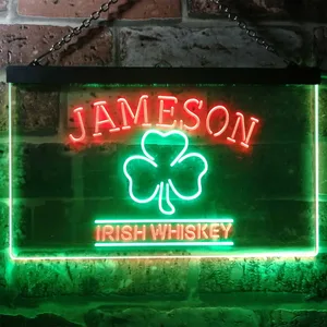 Jameson Irish Whiskey Leaf 1 Neon-Like LED Sign