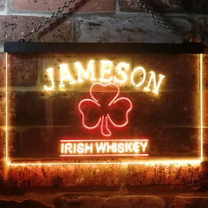 Jameson Irish Whiskey Leaf 1 Neon-Like LED Sign