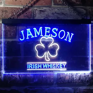 Jameson Irish Whiskey Leaf 1 Neon-Like LED Sign