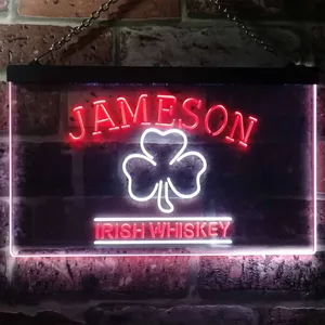 Jameson Irish Whiskey Leaf 1 Neon-Like LED Sign