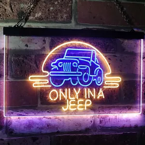 Jeep Only in A Jeep 2 Neon-Like LED Sign