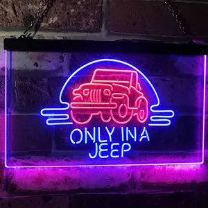 Jeep Only in A Jeep 2 Neon-Like LED Sign