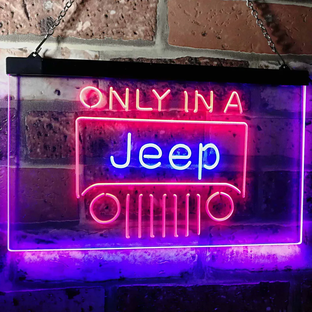 Jeep Only in A Jeep 3 Neon-Like LED Sign