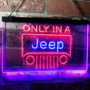 Jeep Only in A Jeep 3 Neon-Like LED Sign
