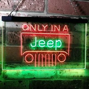 Jeep Only in A Jeep 3 Neon-Like LED Sign