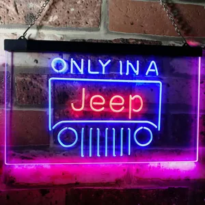 Jeep Only in A Jeep 3 Neon-Like LED Sign