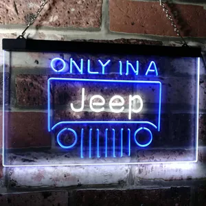 Jeep Only in A Jeep 3 Neon-Like LED Sign