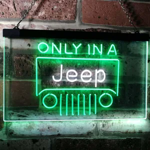 Jeep Only in A Jeep 3 Neon-Like LED Sign