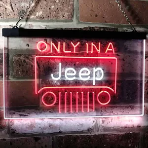 Jeep Only in A Jeep 3 Neon-Like LED Sign