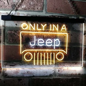 Jeep Only in A Jeep 3 Neon-Like LED Sign