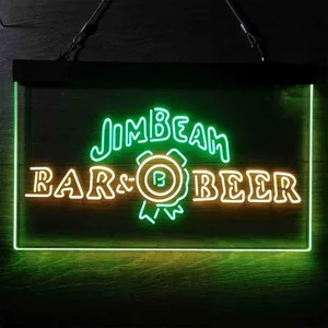 Jim Beam Bar & Beer Neon-Like LED Sign