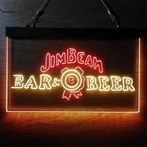 Jim Beam Bar & Beer Neon-Like LED Sign
