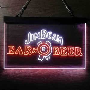 Jim Beam Bar & Beer Neon-Like LED Sign