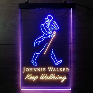 Johnnie Walker Keep Walking Neon-Like LED Sign