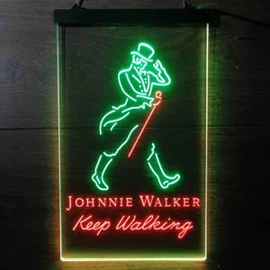 Johnnie Walker Keep Walking Neon-Like LED Sign
