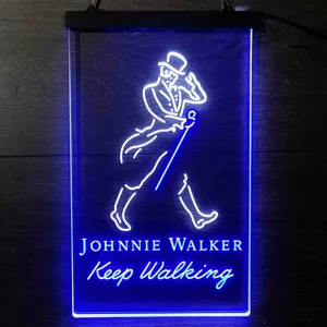Johnnie Walker Keep Walking Neon-Like LED Sign