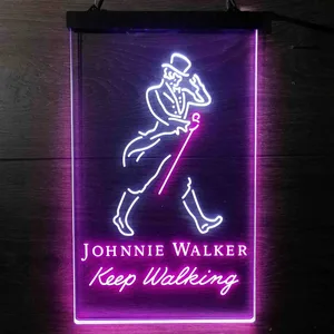 Johnnie Walker Keep Walking Neon-Like LED Sign