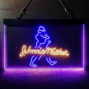Johnnie Walker Logo Cursive Neon-Like LED Sign