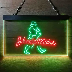 Johnnie Walker Logo Cursive Neon-Like LED Sign